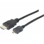 EXERTIS CONNECT Micro HDMI kabelis High Speed su Ethernet, auksuoti kontaktai, HDMI Type A į Micro HDMI Type D, 1,0 m 128490