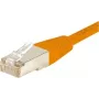 EXERTIS CONNECT Cat6 F/UTP komutacinis kabelis, oranžinis, 3,0 m, plonas apsauginis gnybtas 234130
