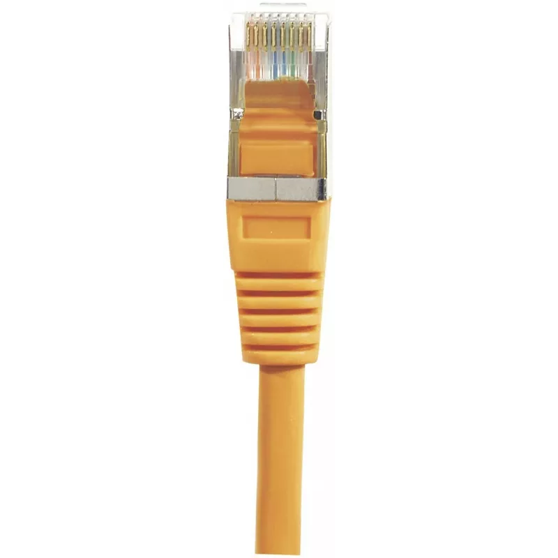 EXERTIS CONNECT Cat6 F/UTP komutacinis kabelis, oranžinis, 3,0 m, plonas apsauginis gnybtas 234130
