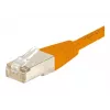 EXERTIS CONNECT Cat6 F/UTP komutacinis kabelis, oranžinis, 3,0 m, plonas apsauginis gnybtas 234130