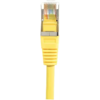 EXERTIS CONNECT Cat.6 F/UTP komutacinis kabelis, RJ45, geltonas, 3 m, plonas snagless apsauginis lizdas, 250 MHz, 10 Gbps 842301