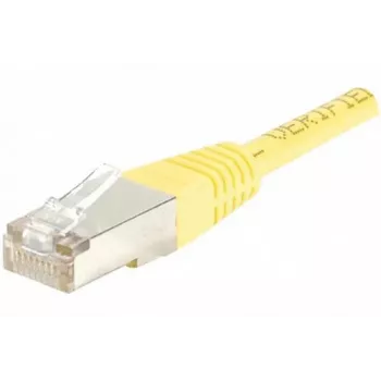 EXERTIS CONNECT Cat.6 F/UTP komutacinis kabelis, RJ45, geltonas, 3 m, plonas snagless apsauginis lizdas, 250 MHz, 10 Gbps 842301