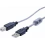EXERTIS CONNECT USB 2,0 kabelis, USB-A vyriškas į USB-B vyriškas, 2,0 m, juodas 532535