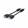EXERTIS CONNECT SVGA monitoriaus kabelis, 15-pin HD D-Sub vyriškas į moterišką, 2,0 m, juodas 119800