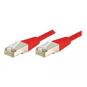 EXERTIS CONNECT Cat.6 F/UTP komutacinis kabelis, raudonas, 7,0 m, plonas su apsauga nuo užkabinimo 243570