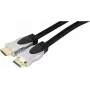 EXERTIS CONNECT High Speed HDMI kabelis su Ethernet, auksuoti kontaktai, pintas, 1,5 m, juodas 127899