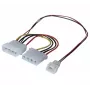 EXERTIS CONNECT Molex į 3 kontaktų ventiliatoriaus maitinimo adapterio kabelis 15cm (EXC146851)