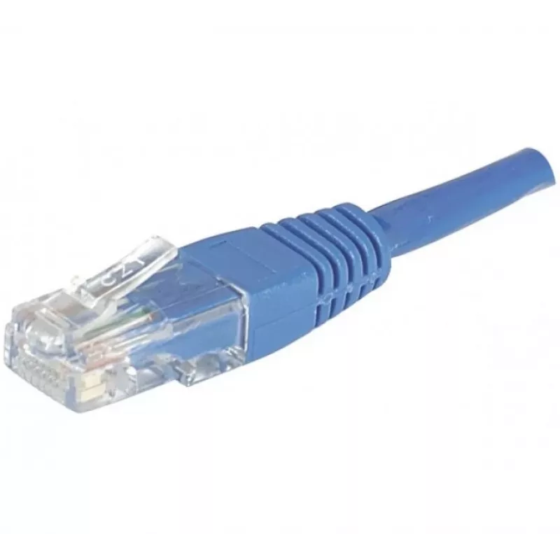 EXERTIS CONNECT CAT.6 U/UTP komutacinis kabelis, 1,5 m, mėlynas, RJ45, fiksatoriaus apsauga 246740