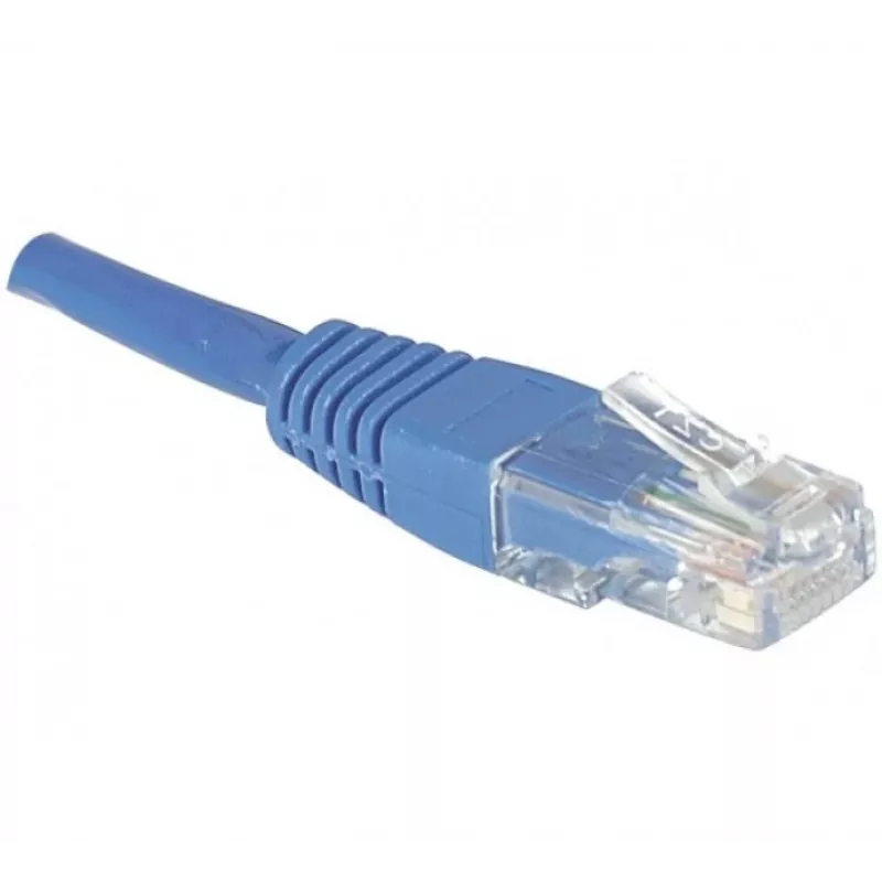 EXERTIS CONNECT CAT.6 U/UTP komutacinis kabelis, 1,5 m, mėlynas, RJ45, fiksatoriaus apsauga 246740