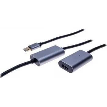 EXERTIS CONNECT aktyvus USB 3.0 prailginimo kabelis 10 m, USB-A kištukas – USB-A lizdas, 5 Gbps, juodas 149264