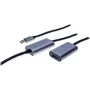 EXERTIS CONNECT aktyvus USB 3.0 prailginimo kabelis 10 m, USB-A kištukas – USB-A lizdas, 5 Gbps, juodas 149264