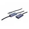 EXERTIS CONNECT aktyvus USB 3.0 prailginimo kabelis 10 m, USB-A kištukas – USB-A lizdas, 5 Gbps, juodas 149264