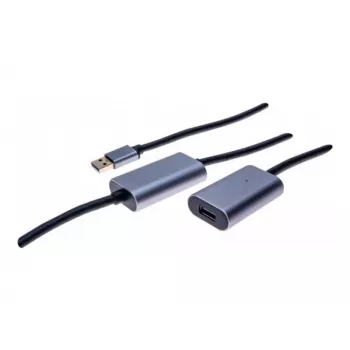 EXERTIS CONNECT aktyvus USB 3.0 prailginimo kabelis 10 m, USB-A kištukas – USB-A lizdas, 5 Gbps, juodas 149264