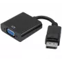 Exertis Connect DisplayPort 1.2 į VGA adapteris su stereo garsu, aktyvus, DisplayPort vyriškas į VGA moterišką, juodas (127370)
