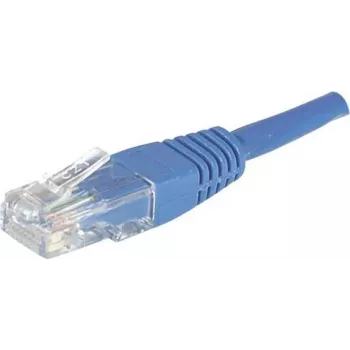 EXERTIS CONNECT Cat.6 U/UTP komutacinis kabelis, RJ45, mėlynas, 1,0 m, su fiksatoriaus apsauga 246710