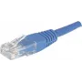 EXERTIS CONNECT Cat.6 U/UTP komutacinis kabelis, RJ45, mėlynas, 1,0 m, su fiksatoriaus apsauga 246710