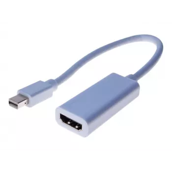Exertis Connect Mini DisplayPort (vyriškas) į HDMI (moteriškas) adapterio kabelis 15 cm baltas pasyvus 1080p 127437