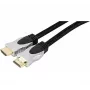EXERTIS CONNECT High Speed HDMI kabelis su Ethernet, auksuoti kontaktai, pintas apvalkalas, 3,0 m, juodas 127911