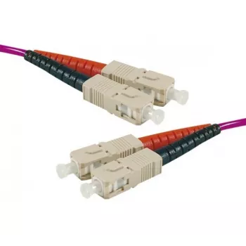 Exertis Connect OM4 šviesolaidinis komutacinis kabelis, SC Duplex į SC Duplex, UPC, 20 m, 50/125 µm, HD, 2 mm 392818
