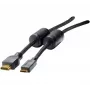 EXERTIS CONNECT Mini HDMI kabelis, High Speed HDMI, auksuoti kontaktai, HDMI Type A male į Mini HDMI Type C male, 3,0 m 128280
