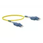 Exertis Connect LC/UPC – LC/UPC vienskiemenis OS2 dvigubas optinis komutacinis kabelis, 5m, LSZH, Uniboot, geltonas 392934