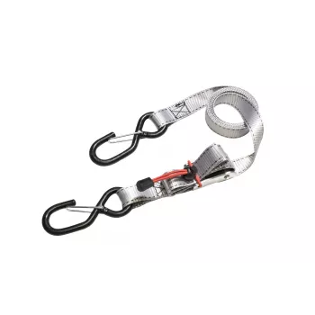 Master Lock krovinio tvirtinimo diržai su reketu ir S formos kabliukais, 1,8 m x 25 mm, 4 vnt. (3062EURDAT)