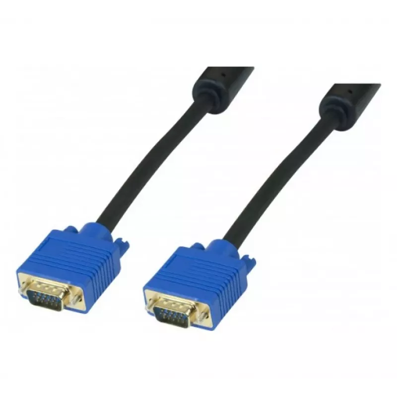 EXERTIS CONNECT S-VGA Premium monitoriaus kabelis, 9 pin prijungtas, 15-pin HD D-Sub male/male, 5,0 m 138721