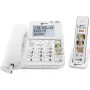 Geemarc AMPLIDECT COMBI-PHOTO 295 laidinio telefono su atsakikliu, foto mygtukais ir apšviestu ekranu, baltas