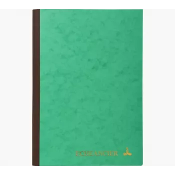 Le Dauphin Schedule Ledger Book A4, 96 puslapiai, 12 stulpelių, žaliu viršeliu 39721D