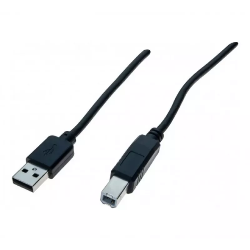 Exertis Connect USB 2.0 kabelis A į B Male 3m juodas 532450