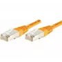 EXERTIS CONNECT CAT.6 F/UTP komutacinis kabelis, 5m, oranžinis, LSZH, plonas snagless 234140