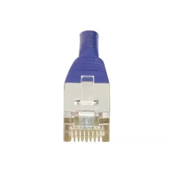 EXERTIS CONNECT Cat6 F/UTP komutacinis kabelis, violetinės spalvos, 1,0 m, plonas apsauginis antgalis 234170