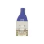 EXERTIS CONNECT Cat6 F/UTP komutacinis kabelis, violetinės spalvos, 1,0 m, plonas apsauginis antgalis 234170