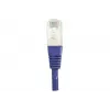 EXERTIS CONNECT Cat6 F/UTP komutacinis kabelis, violetinės spalvos, 1,0 m, plonas apsauginis antgalis 234170