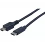 EXERTIS CONNECT USB-C į Mini-USB Type B kabelis, 2,0 m, juodas 532451