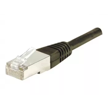 EXERTIS CONNECT Cat6 F/UTP komutacinis kabelis, 3 m, juodas, plonas snagless laikiklis 234250