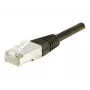 EXERTIS CONNECT Cat6 F/UTP komutacinis kabelis, 3 m, juodas, plonas snagless laikiklis 234250