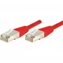 EXERTIS CONNECT Cat.6 F/UTP komutacinis kabelis, raudonas, 10 m 243560