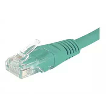EXERTIS CONNECT Cat6 U/UTP komutacinis kabelis, 5 m, žalias, RJ45, su fiksatoriaus apsauga 244750