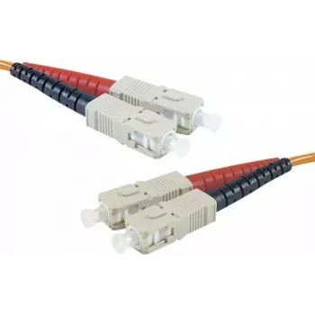 EXERTIS CONNECT LWL komutacinis kabelis Eco, 50/125 µm, OM2 daugiamodis, SC Duplex jungtis/jungtis, oranžinis, 10,0 m UPC Polish 392696