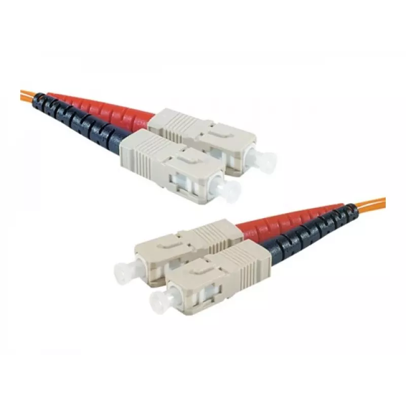 EXERTIS CONNECT LWL komutacinis kabelis Eco, 50/125 µm, OM2 daugiamodis, SC Duplex jungtis/jungtis, oranžinis, 10,0 m UPC Polish 392696