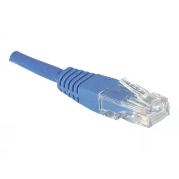 EXERTIS CONNECT Cat.6 U/UTP komutacinis kabelis, RJ45, mėlynas, 3 m, su apsauga nuo užkabinimo 246730