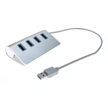 Exertis Connect 4 prievadų USB 3.0 šakotuvas - stalinis - juodas 021312