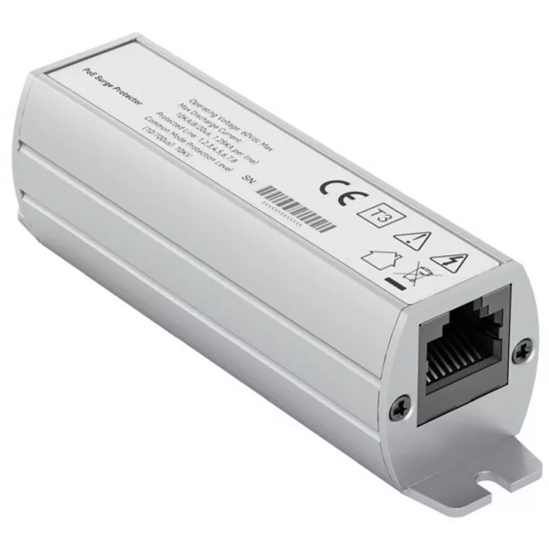 Exertis Connect Cat.6A RJ45 apsaugos nuo viršįtampių modulis, vidaus, metalinis korpusas, 10Gbps, PoE+ 253187