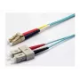 Ekivalan OM3 dvigubas optinis komutacinis kabelis LC/SC 2 m, akvamarino spalvos, COZOM3DCLC2SA0020A