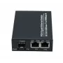 EXERTIS CONNECT 311793 medijos keitiklis su 30 W PoE+ injektoriumi, 2x 10/100/1000 Mbps RJ45, 1x 100/1000 Mbps SFP lizdas