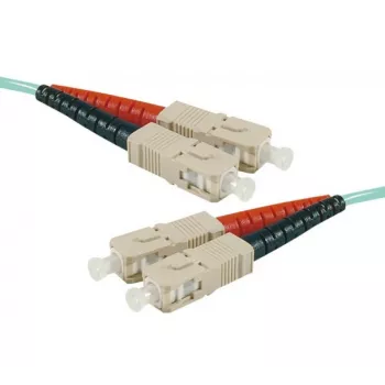 EXERTIS CONNECT OM3 SC Duplex UPC šviesolaidinis komutacinis kabelis, 50/125 µm, akvamarino spalvos, 20 m, High Density 392758