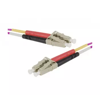 Exertis Connect OM4 šviesolaidinis komutacinis kabelis LC Duplex į LC Duplex, 50/125 µm, Erika Violet, 0,5 m 392780