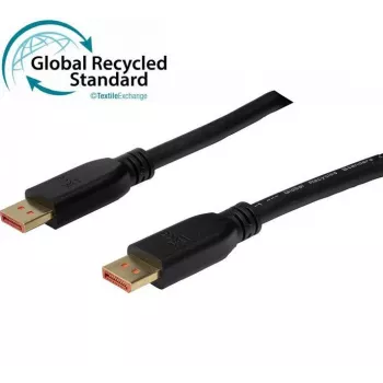 Exertis Connect DisplayPort 2.1 kabelis, 80 Gbit/s, UHBR20, 4:4:4, GRS, DisplayPort vyriškas į vyrišką, 1,0 m 127241