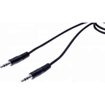 EXERTIS CONNECT 3,5 mm stereo garso kabelis, vyriškas-vyriškas, 1,5 m, juodas, 108569